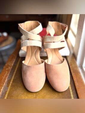 Born | Breck Leather & Canvas Gladiator Ballet Sandal | Size 9